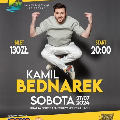 Kamil Bednarek - koncert nad jeziorem Jezierzany - Kraina Dobrej Energii
