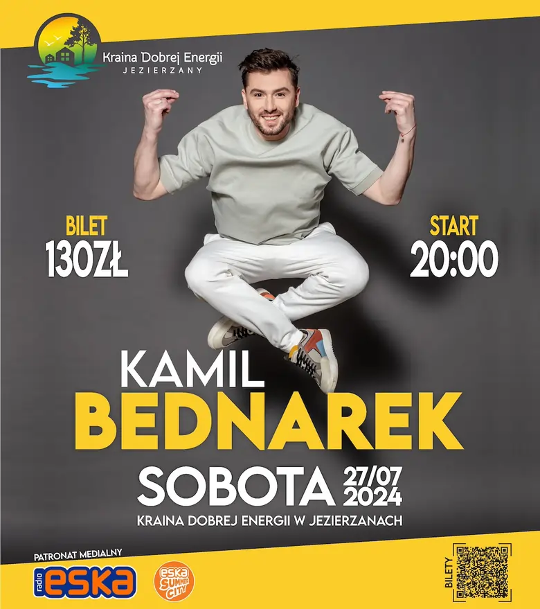 Kamil Bednarek - koncert nad jeziorem Jezierzany - Kraina Dobrej Energii