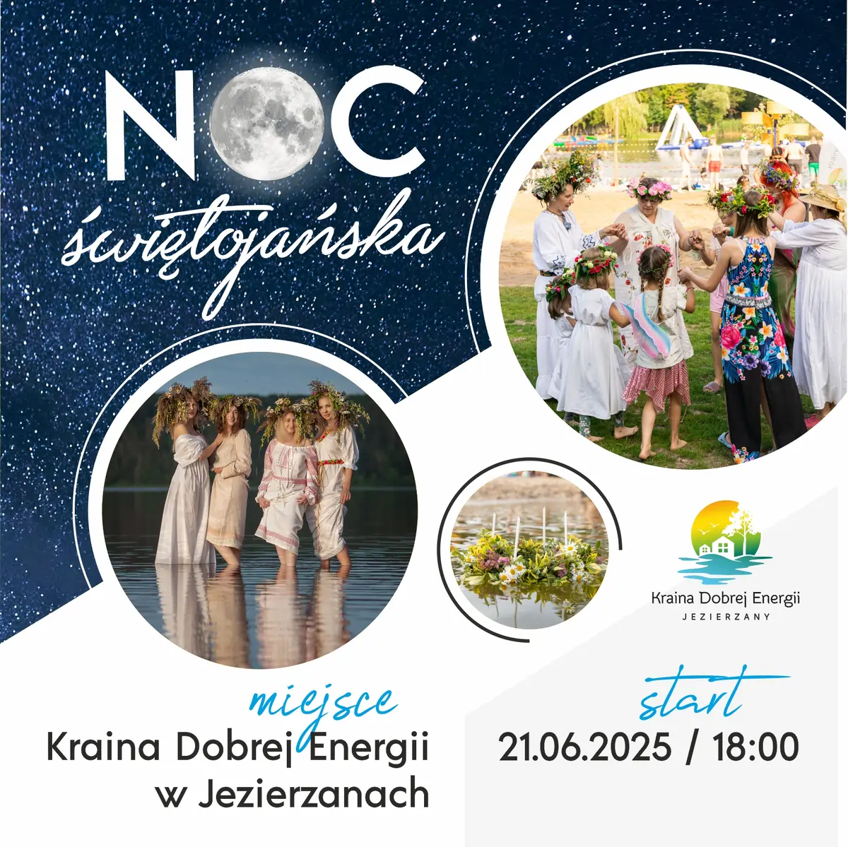 Noc Świętojańska nad jeziorem